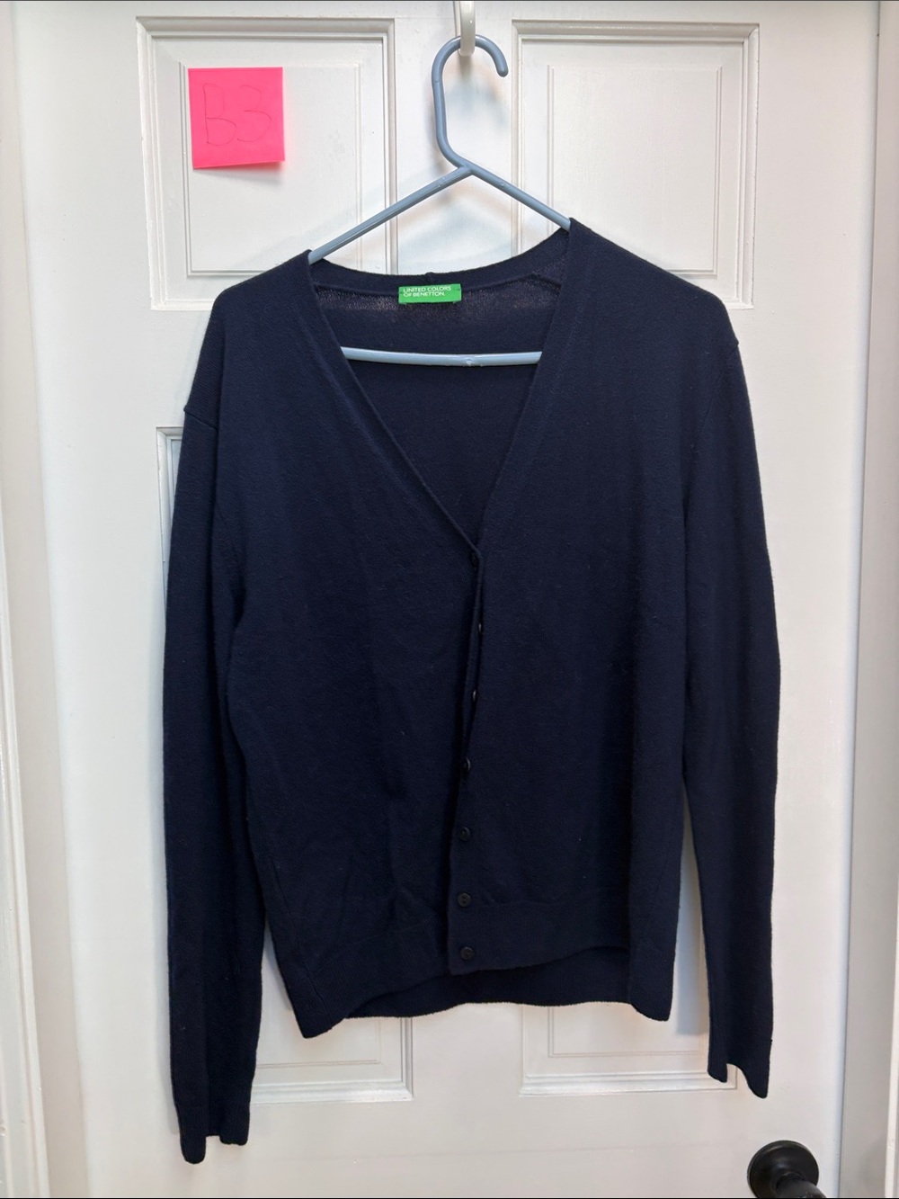 United Colors Of Benetton Navy V-Neck Button-Front Cardigan